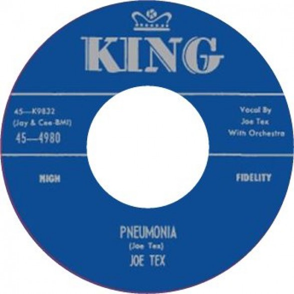 JOE TEX "DAVY, YOU UPSET MY HOME/PNEUMONIA" 7"