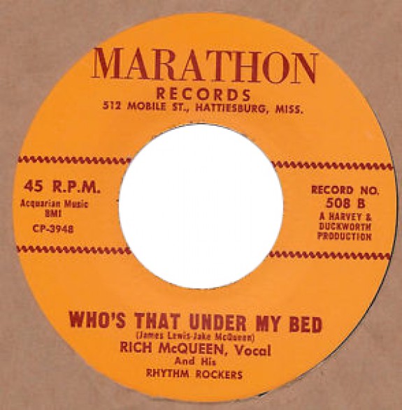 RICH McQUEEN "WHO’S THAT UNDER MY BED / WAITING FOR MY LOVE" 7"