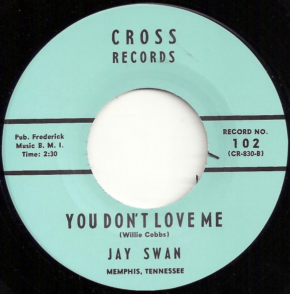 JAY SWAN "YOU DON’T LOVE ME / I GOT MY MOJO WORKING" 7"
