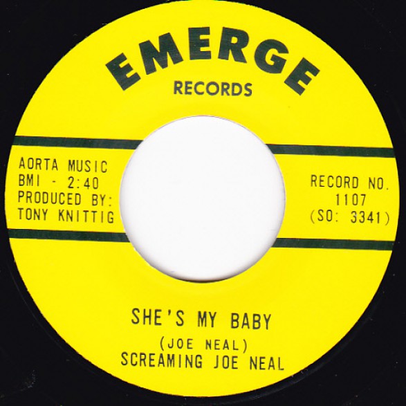 SCREAMING JOE NEAL"ROCK AND ROLL DEACON/ TELL ME PRETTY BABY" 7"