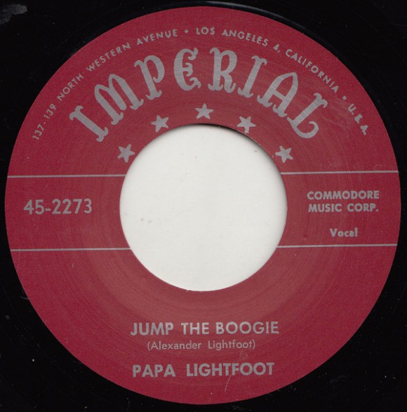 PAPA LIGHTFOOT "JUMP THE BOOGIE / WHEN THE SAINTS GO MARCHING IN" 7"