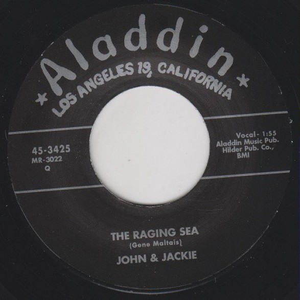 JOHN & JACKIE "LITTLE GIRL/THE RAGING SEA" 7"