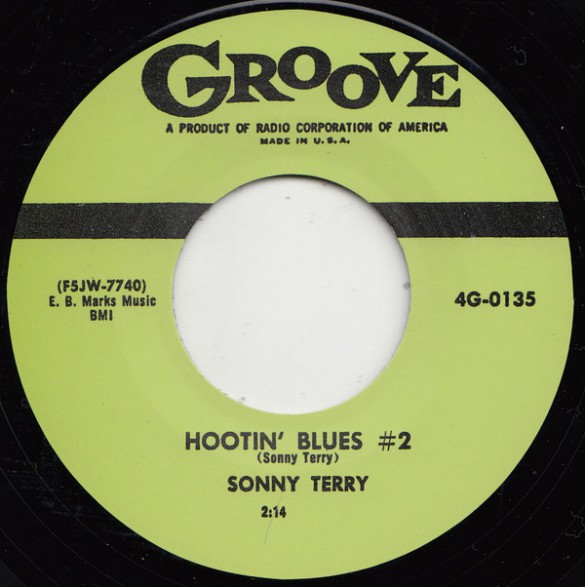 SONNY TERRY "HOOTIN’ BLUES #2 / RIDE AND ROLL" 7"