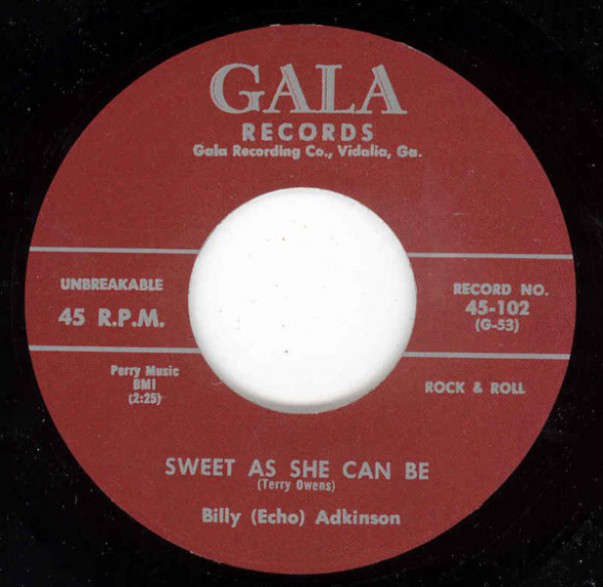 Billy Adkinson "Sugar Lump / Sweet As She Can Be" 7"