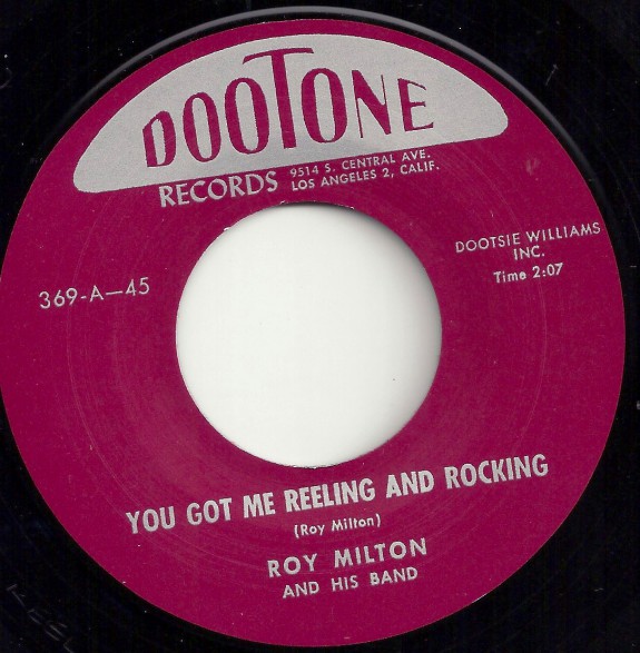 ROY MILTON "YOU GOT ME REELING AND ROCKING / NOTHING LEFT" 7"