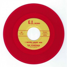 STARFIRES "I Never Loved Her / Linda" 7" (red)
