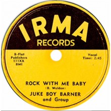 JUKE BOY BARNER "ROCK WITH ME BABY/WELL BABY" 7"