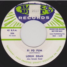 LORIN DEAN "FI FO FUM" / JOHNY SPAIN "I'M IN LOVE" 7"