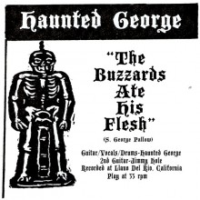 HAUNTED GEORGE "THE BUZZARD ATE HIS FLESH/The Tomb" 7"