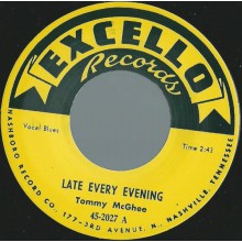 TOMMY McGHEE "POPPIN' / LATE EVERY EVENING" repro 7"