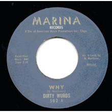 DIRTY WURDS "WHY/TAKIN' MY BLUES AWAY" 7"