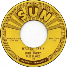 LITTLE JUNIOR’S BLUE FLAMES "MYSTERY TRAIN / LOVE MY BABY" 7"