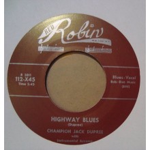 CHAMPION JACK DUPREE "SHAKE BABY SHAKE / HIGHWAY BLUES" 7"