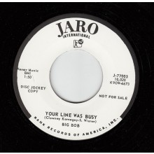 BIG BOB "YOUR LINE WAS BUSY / WHAT AM I" 7"