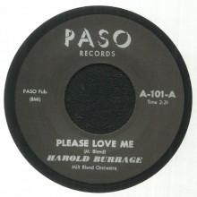 HAROLD BURRAGE "PLEASE LOVE ME / PRETTY LITTLE LIDDY" 7"