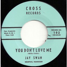 JAY SWAN "YOU DON’T LOVE ME / I GOT MY MOJO WORKING" 7"