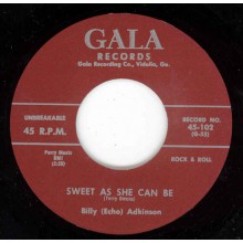 Billy Adkinson "Sugar Lump / Sweet As She Can Be" 7"