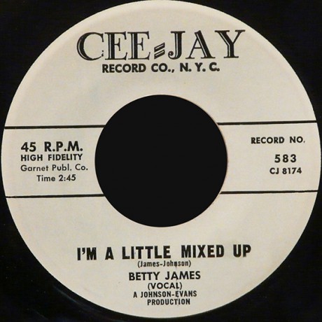 BETTY JAMES "I'M A LITTLE MIXED UP/Help Me To Find My Love" 7"