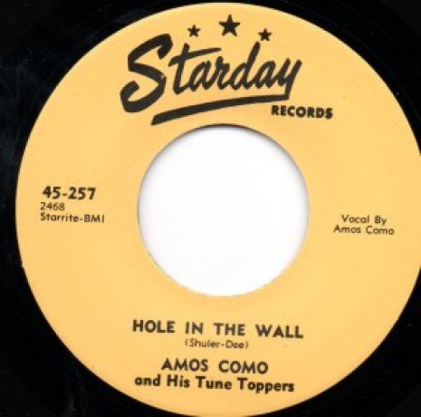 Amos Como & His Tune Toppers "Hole In The Wall/Heartbroken Lips" 7"