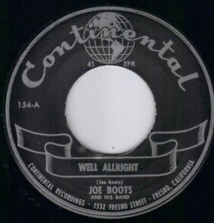 Joe Boots & His Band "Well Allright/ Rock'N Roll Jungle Girl" 7"