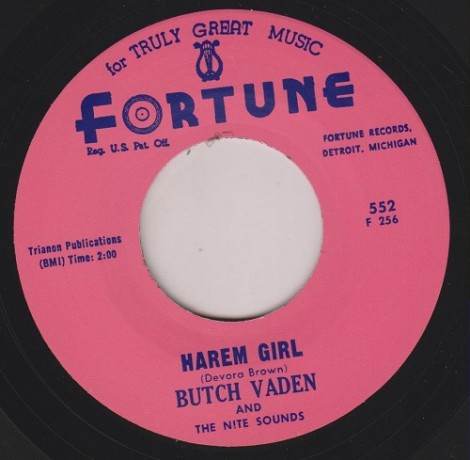 Butch Vaden And The Nite Sounds "Harem Girl / The Roll" 7"