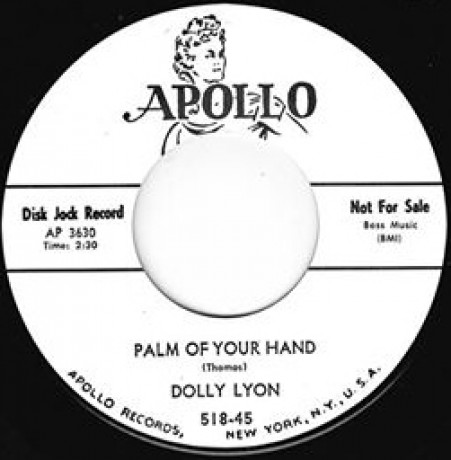 DOLLY LYON "PALM OF MY HAND /  CALL ME  DARLING" 7"