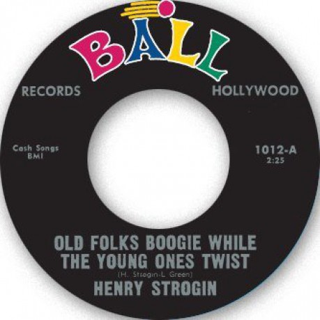 HENRY STROGIN "OLD FOLKS BOOGIE WHILE THE YOUNG ONES TWIIST" / SONNY HARPER "LONELY STRANGER" 7"