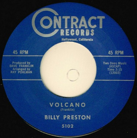 BILLY PRESTON "VOLCANO / YOUNG HEARTACHES" 7"