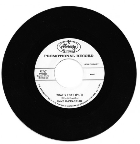 JIMMY McCRACKLIN "WHAT’S THAT Pt. 1 /WHAT’S THAT Pt. 2" 7"