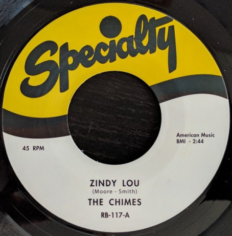 CHIMES "Zindy Lou" / ARTHUR LEE MAYE "Oh-Rooba-Lee" 7" 