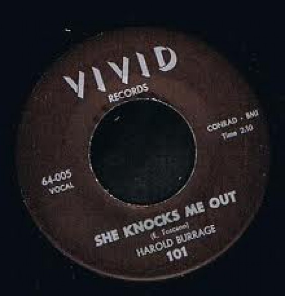 HAROLD BURRAGE "SHE KNOCKS ME OUT/A Heart" 7"
