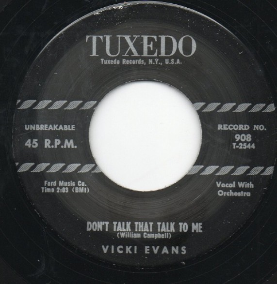 VICKI EVANS "Don't Talk That Talk To Me / Speed My Man Home" 7"