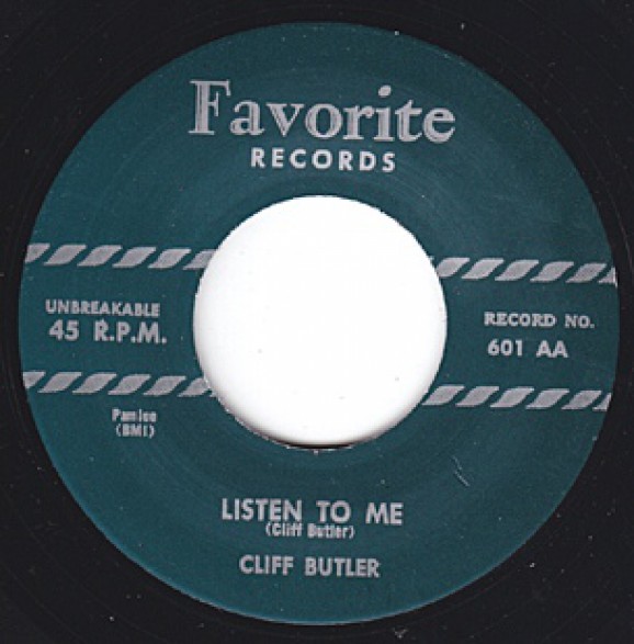 CLIFF BUTLER "LISTEN TO ME/YOU NAME IT" 7"
