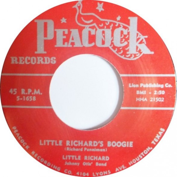 LITTLE RICHARD "LITTLE RICHARDS BOOGIE/ DIRECTLY FROM MY HEART TO YOU" repro 7"