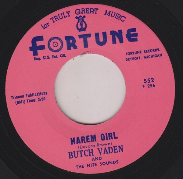 Butch Vaden And The Nite Sounds "Harem Girl / The Roll" 7"