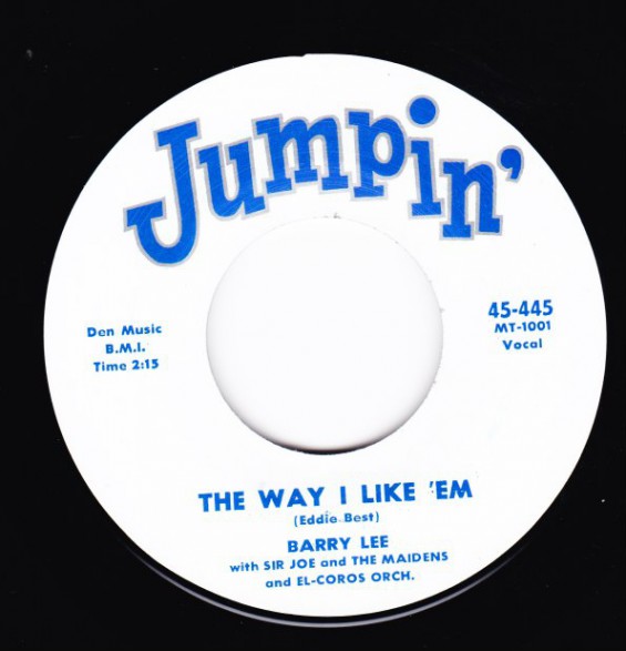 JASPER WOODS "HULLY GULLY PAPA" / BARRY LEE "THE WAY I LIKE ‘EM" 7"