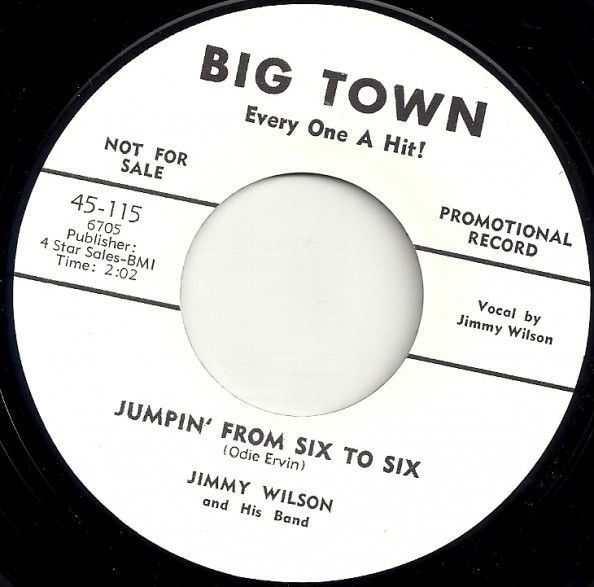 JIMMY WILSON "JUMPIN’ FROM SIX TO SIX/ OH! RED" 7"