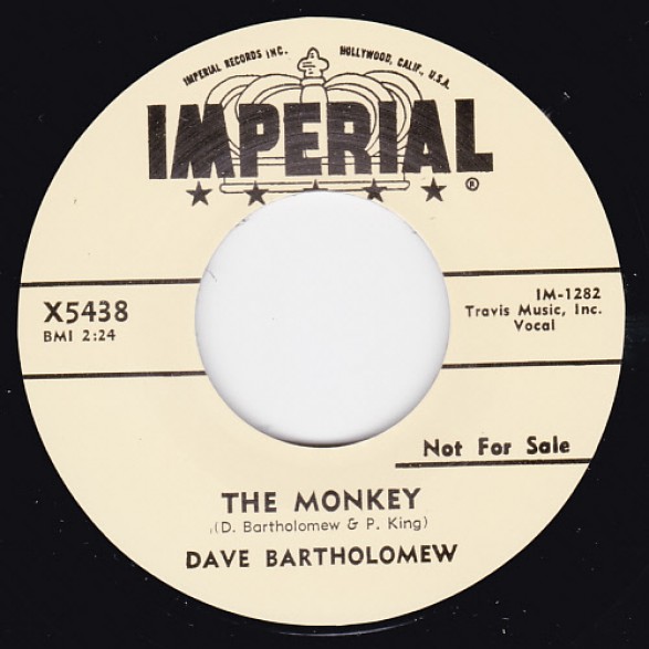 DAVE BARTHOLOMEW "THE MONKEY / THE SHUFFLIN’ FOX" 7"