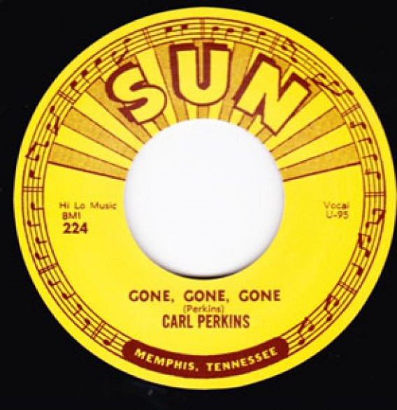 CARL PERKINS "GONE GONE GONE / LET THE JUKEBOX KEEP ON PLAYING" 7"
