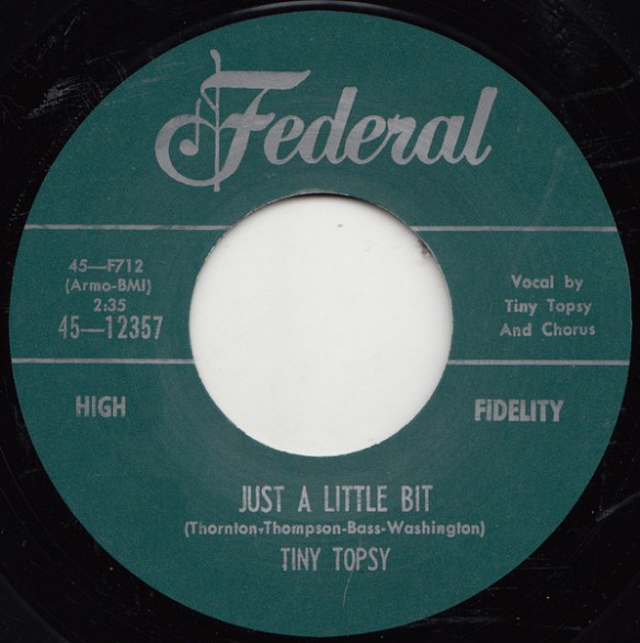 TINY TOPSY "JUST A LITTLE BIT / EVERYBODY NEEDS SOME LOVING" 7"