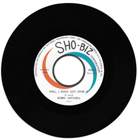 BOBBY MITCHELL "WELL, I DONE GOT OVER IT / JUST SAY YOU LOVE ME" 7"