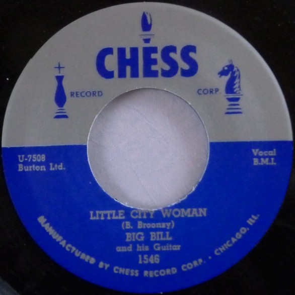 BIG BILL (BROONZY) "LITTLE CITY WOMAN/LONESOME" 7"