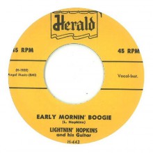 LIGHTNIN’ HOPKINS "HOPKINS SKY HOP/EARLY MORNIN’ BOOGIE" 7"