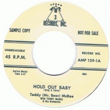 TEDDY McRAE "HI FI BABY/HOLD OUT BABY" 7"