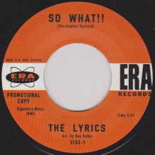 LYRICS "SO WHAT!! / THEY CAN'T HURT ME" 7"