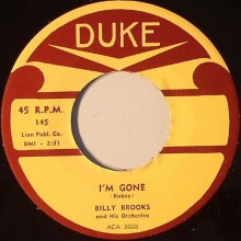 ROSCO GORDON "TUMMER TEE" / BILLY BROOKS "I'M GONE" 7"