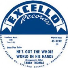 TABBY THOMAS "POPEYE TRAIN / He's Got The Whole World In His Hands" 7"