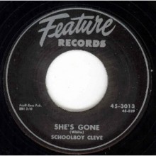 SCHOOLBOY CLEVE "SHE'S GONE/STRANGE LETTER BLUES" 7"