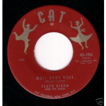 FLOYD DIXON "HEY BARTENDER / ROLL BABY ROLL" 7"