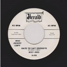 RICKY JONES "HATE TO SAY GOODBYE/Youn Know It's True" 7"